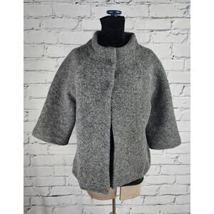 Rare Made in Italy Wool Jacket Womens M corpcore warm fuzzy Jackie O Audrey